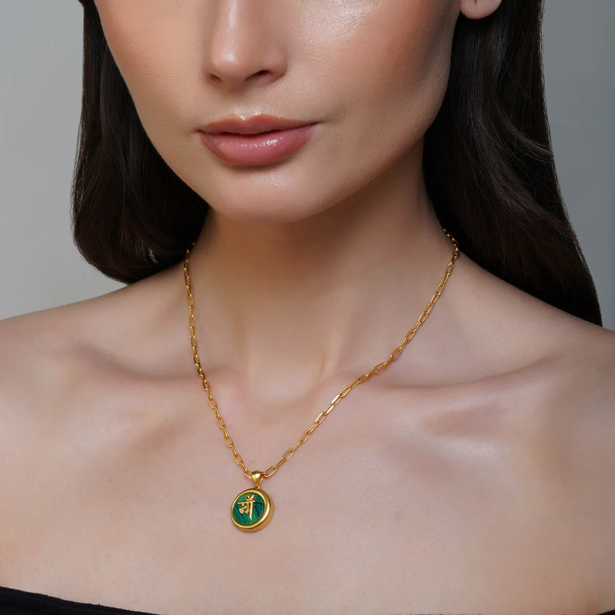 Ma Mother Necklace with Malachite