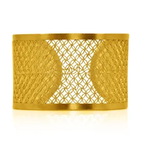 MARA GOLD CUFF BRACELET FILIGREE