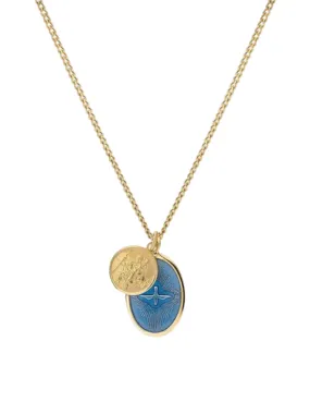 Mini Dove Pendant Necklace W/Enamel 103-0268-001