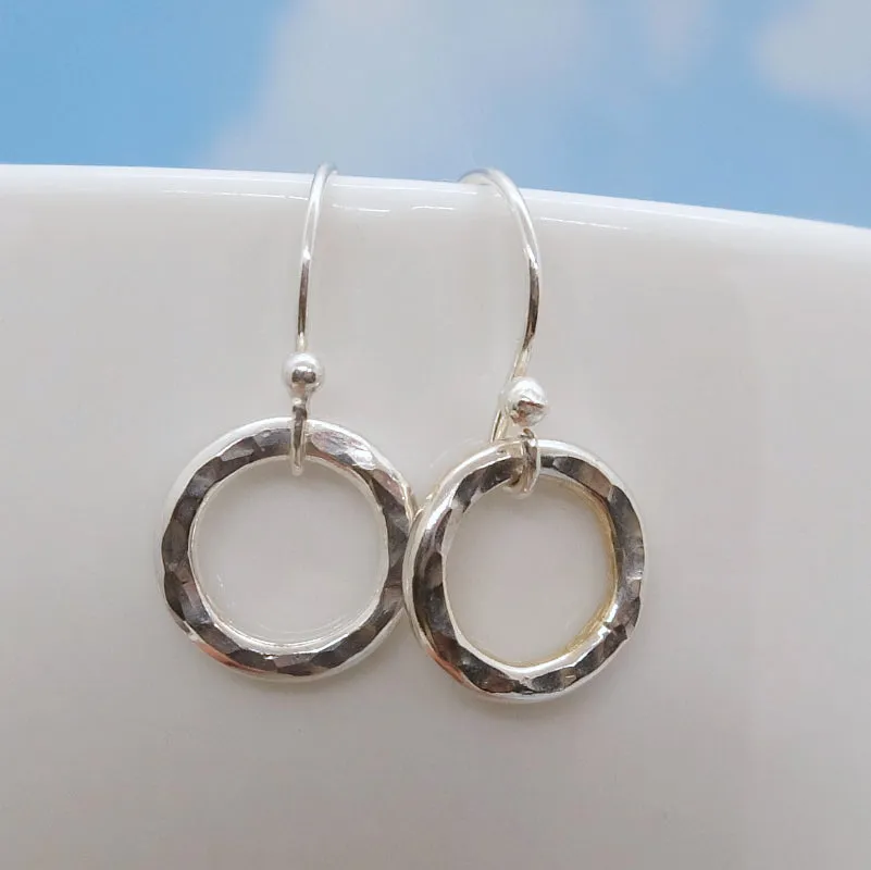 mini karma earrings