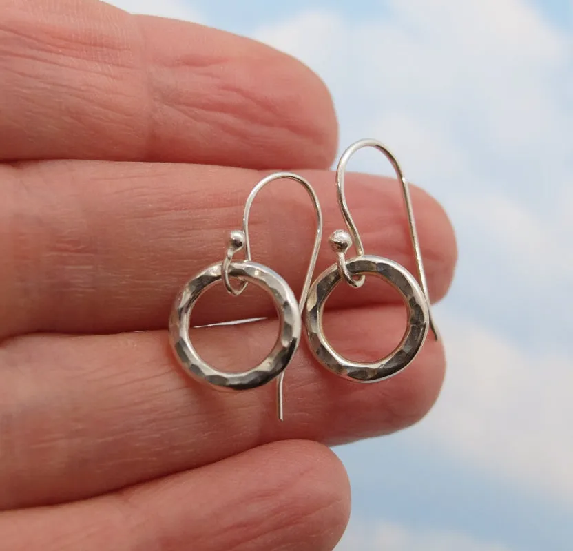 mini karma earrings