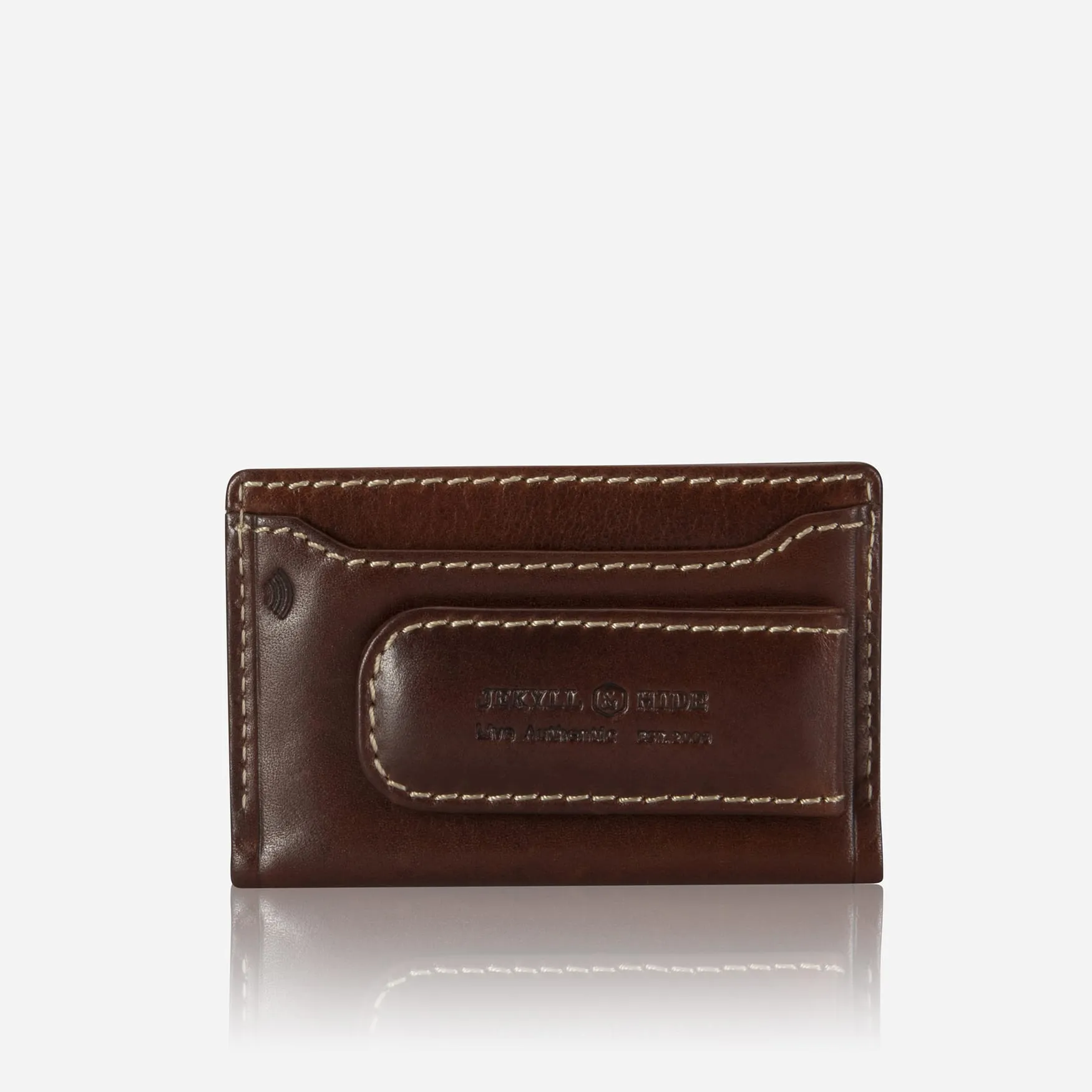 Money Clip Card Holder, Mocha