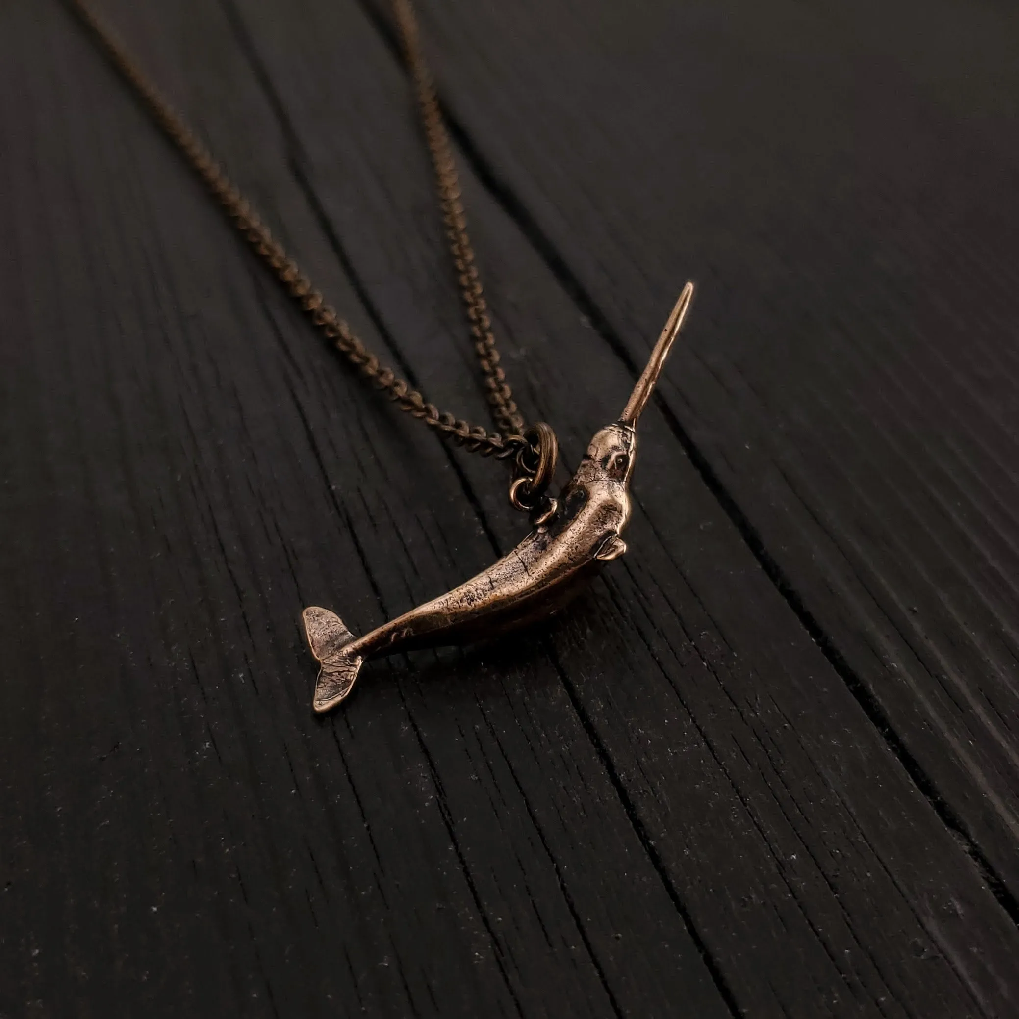 Narwhal Charm Pendant Necklace