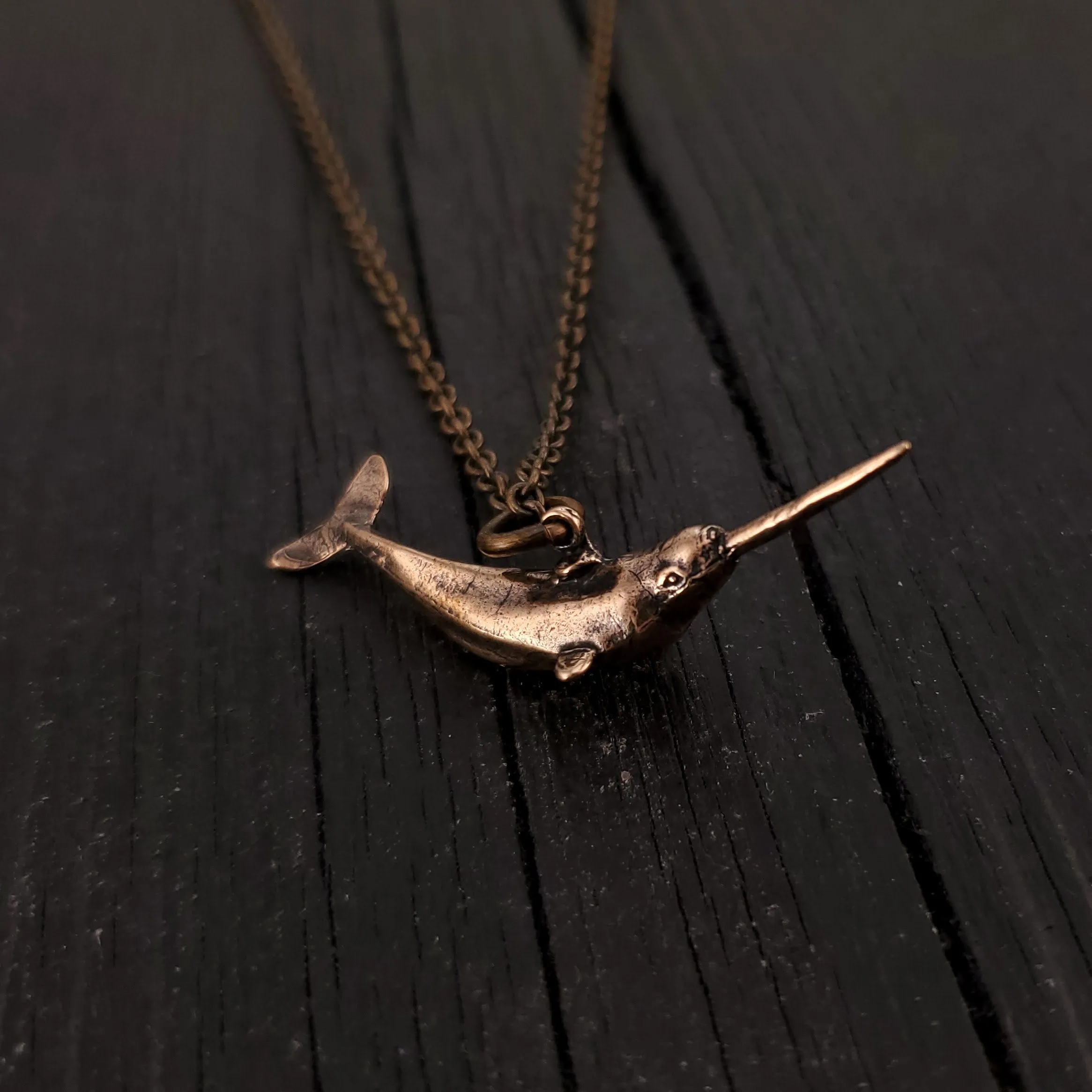 Narwhal Charm Pendant Necklace