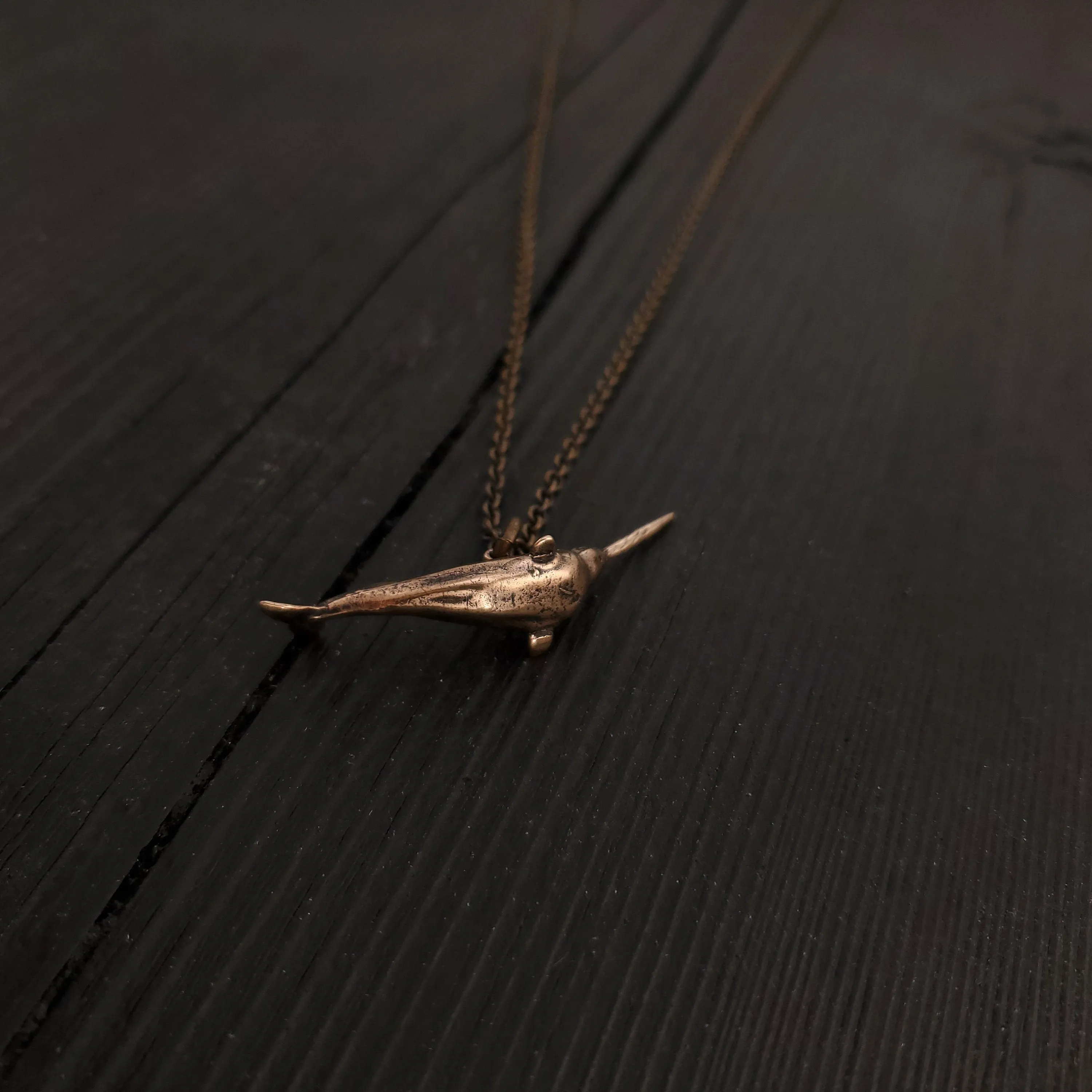 Narwhal Charm Pendant Necklace