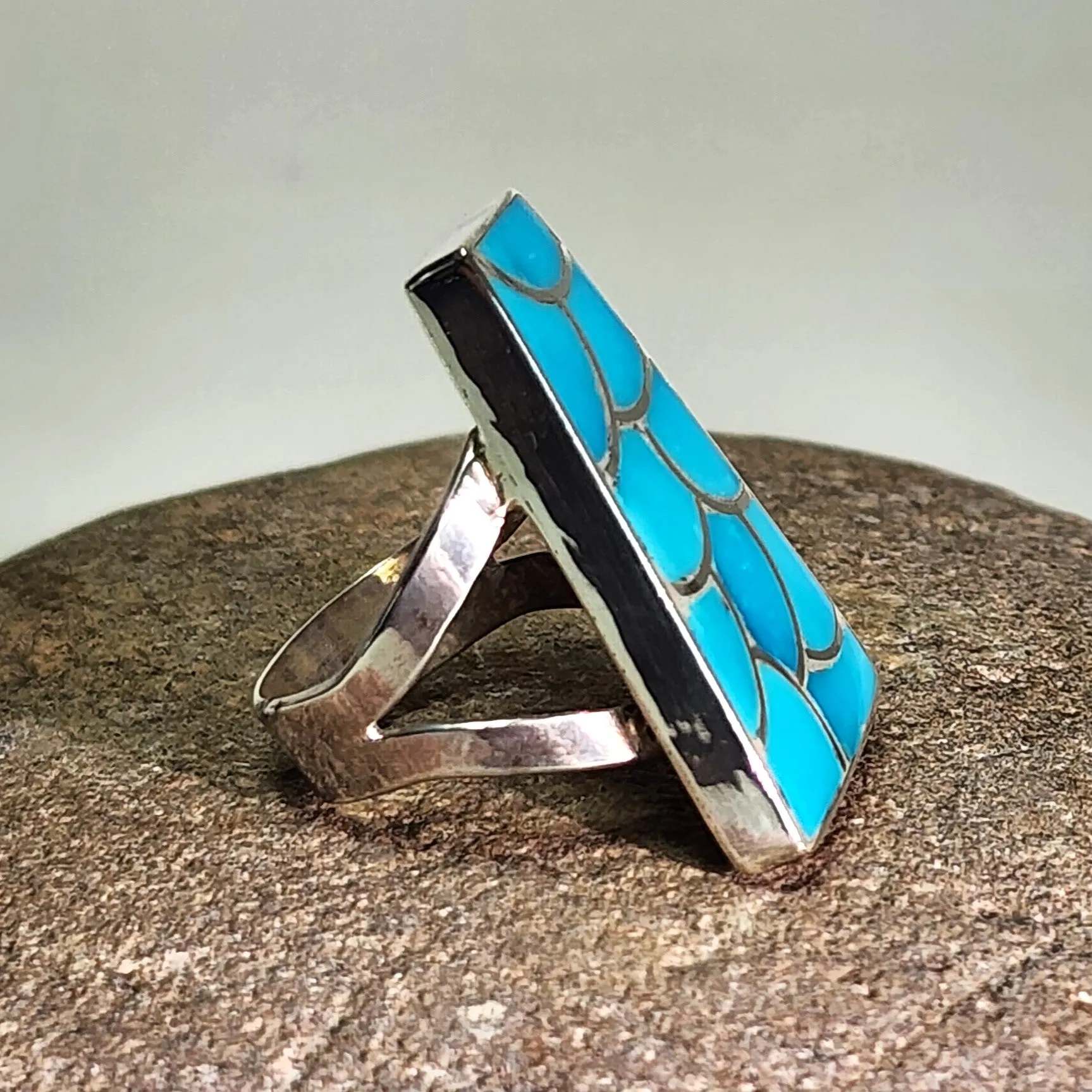 Natural Sleeping Beauty Turquoise Ring - Size 9.5