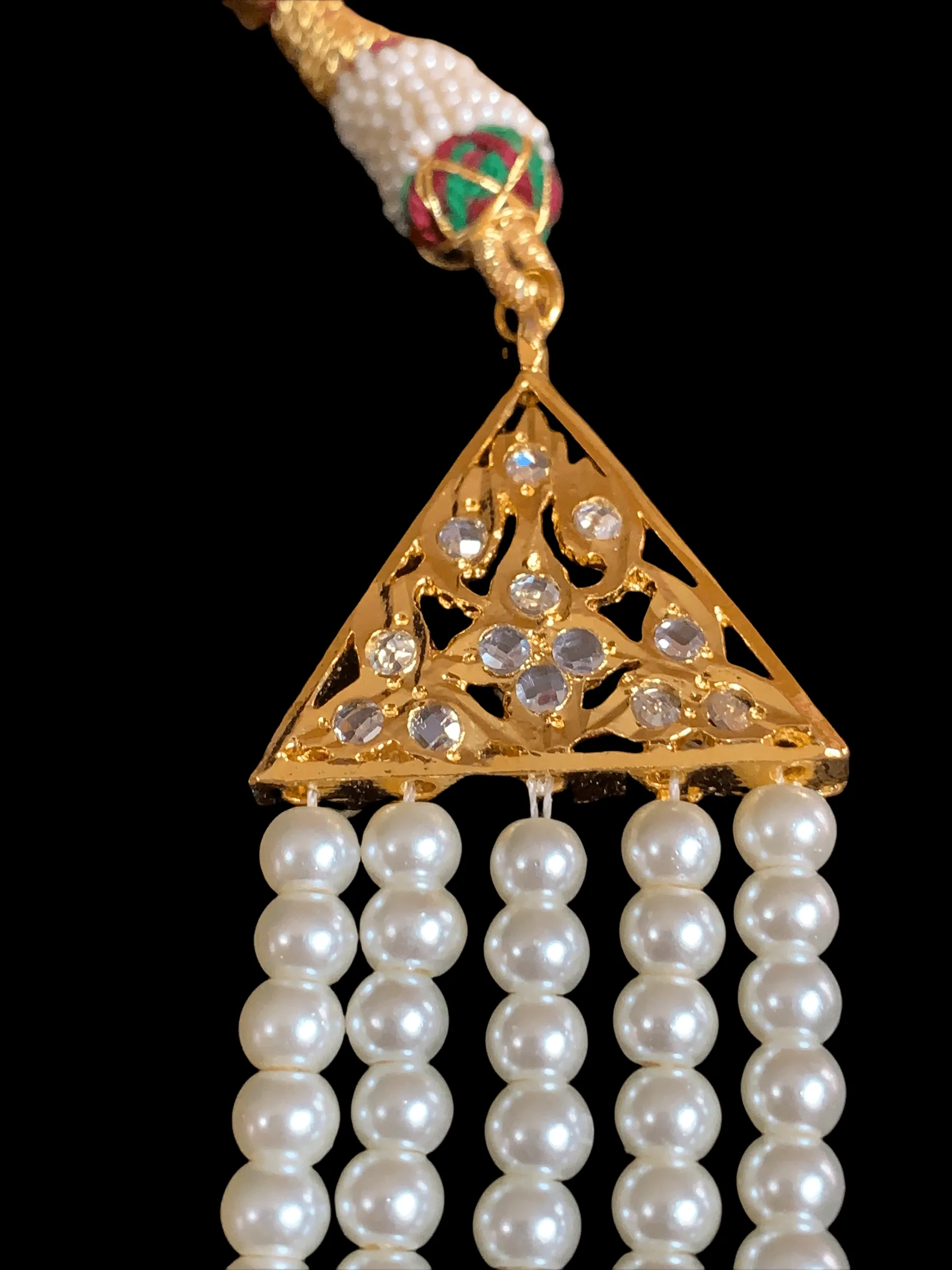 Nisha rani haar in shell pearls  ( SHIPS IN 4 WEEKS  )