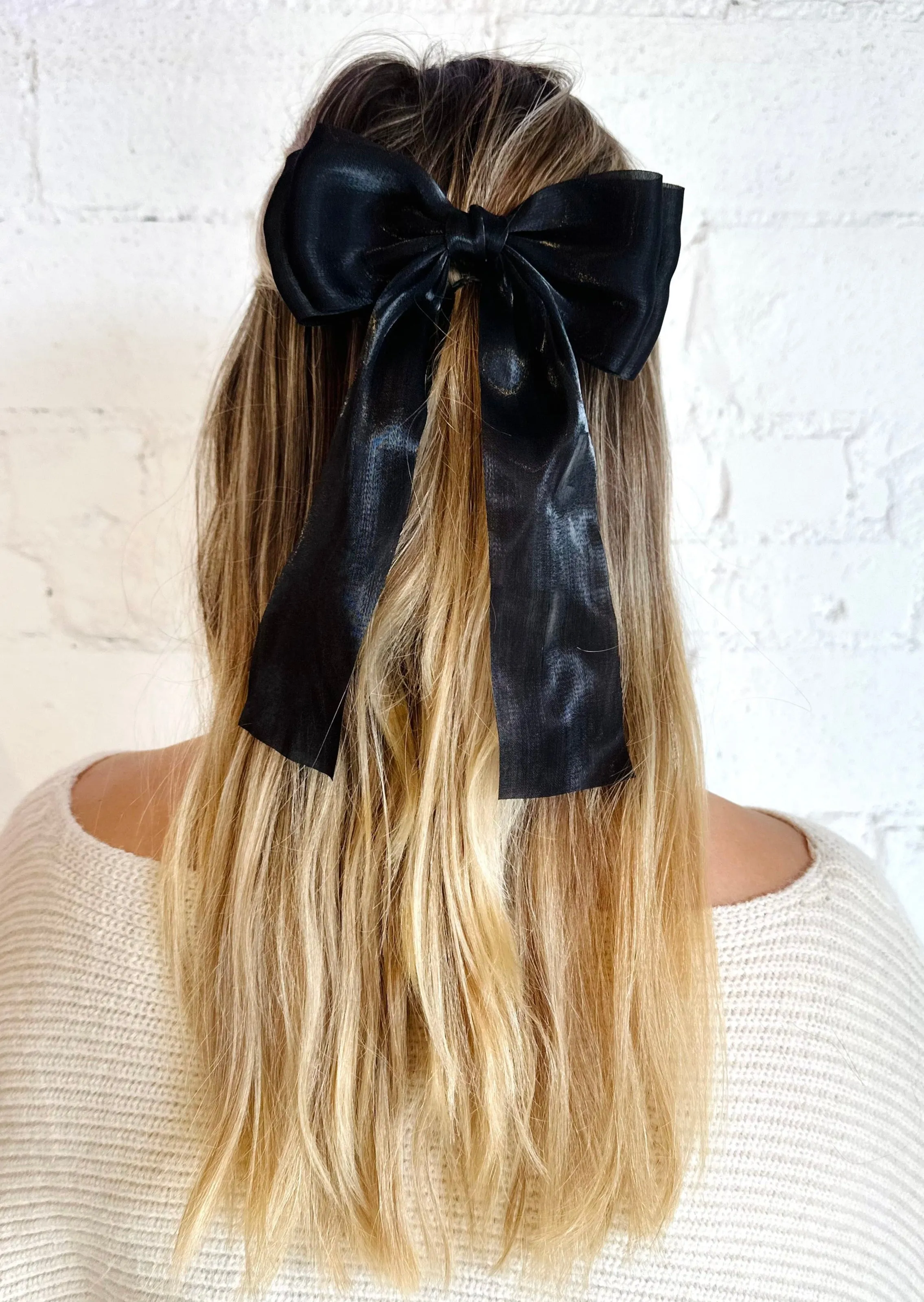 Organza Hair Bow Barrette