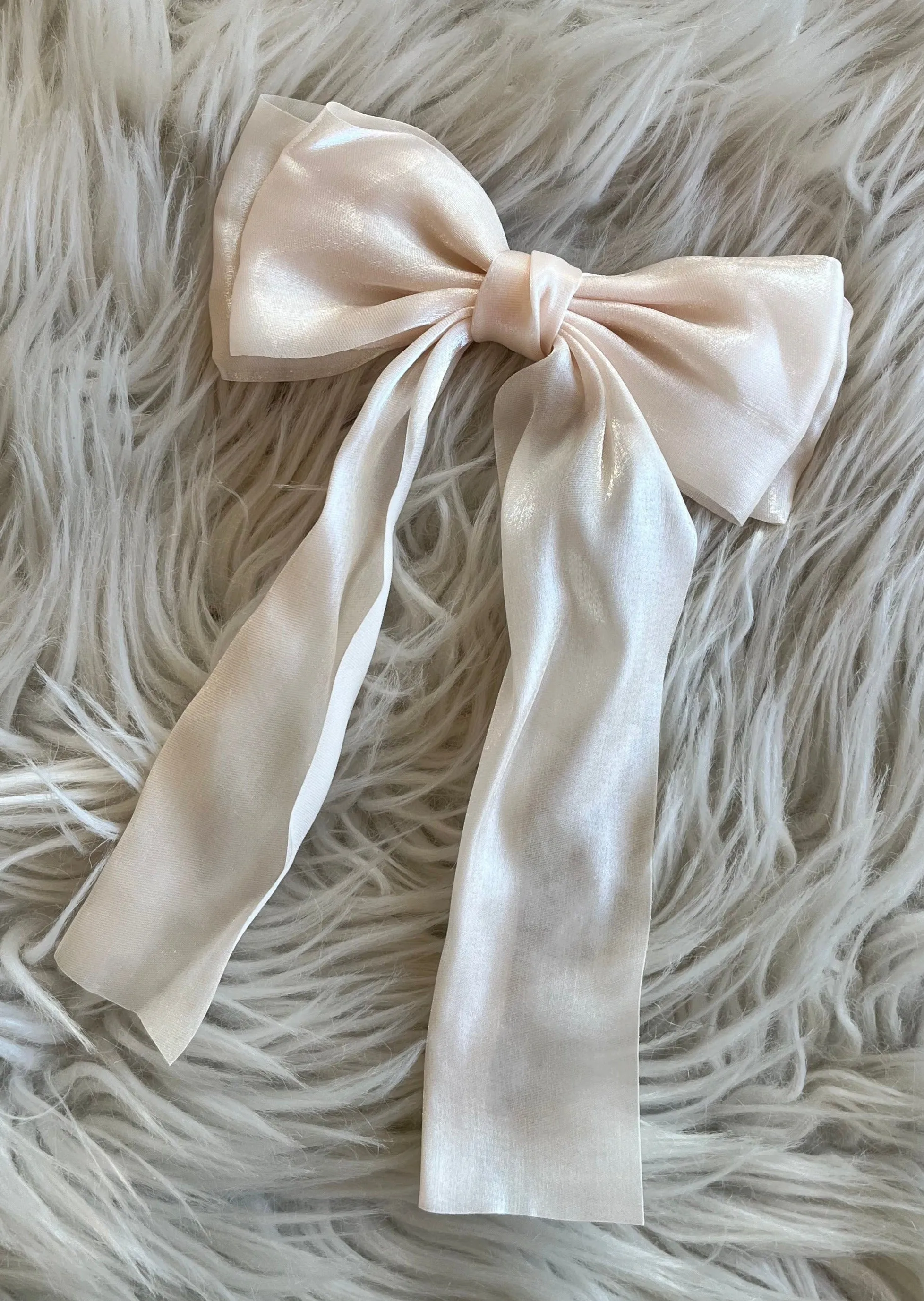 Organza Hair Bow Barrette