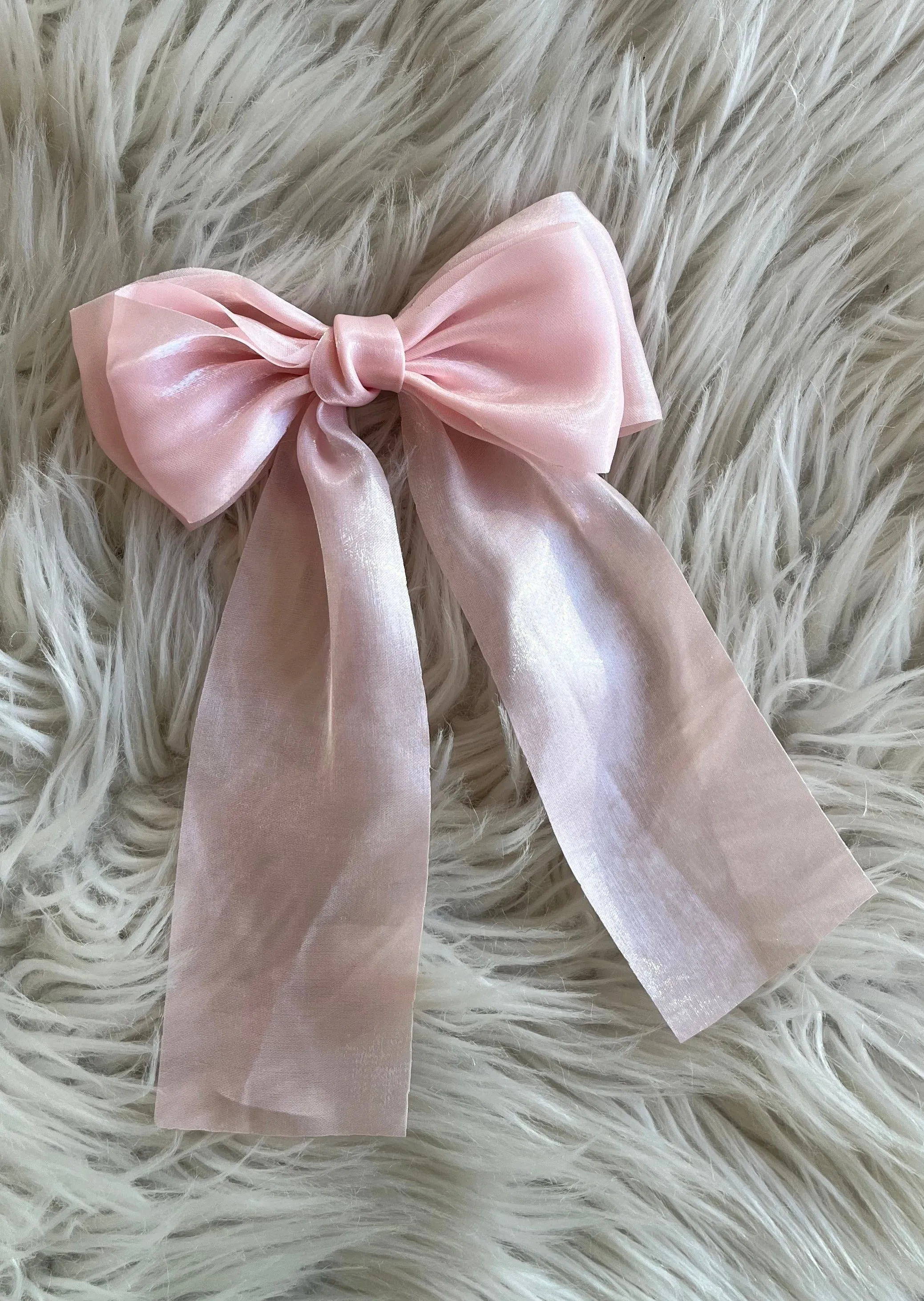 Organza Hair Bow Barrette