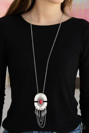 Paparazzi Necklace ~ Desert Culture - Red Necklace