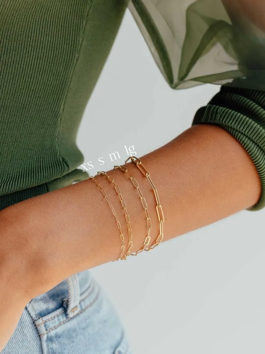 Paperclip 'L' Bracelet