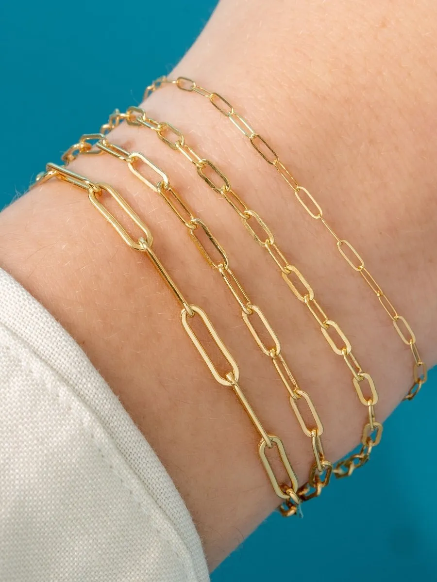 Paperclip 'L' Bracelet