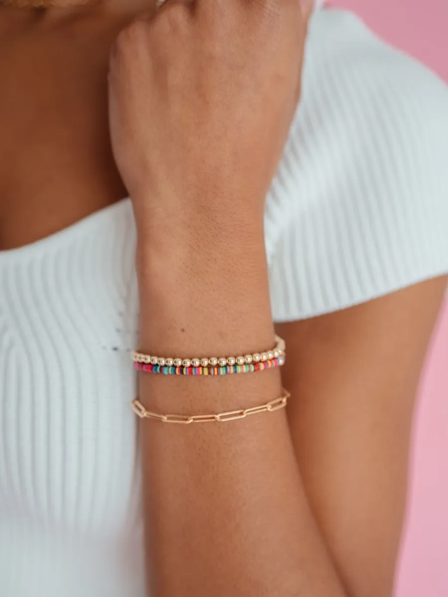 Paperclip 'L' Bracelet