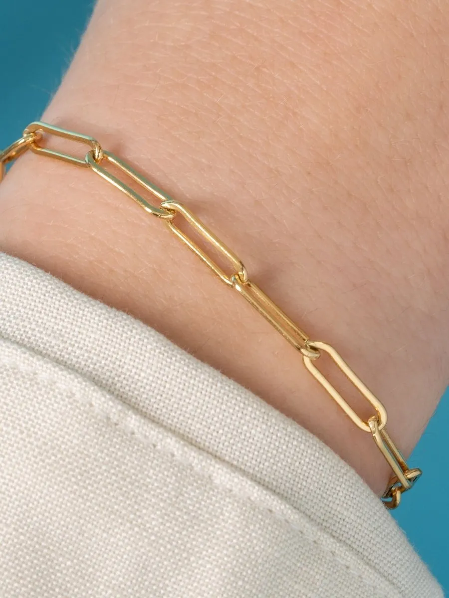 Paperclip 'L' Bracelet