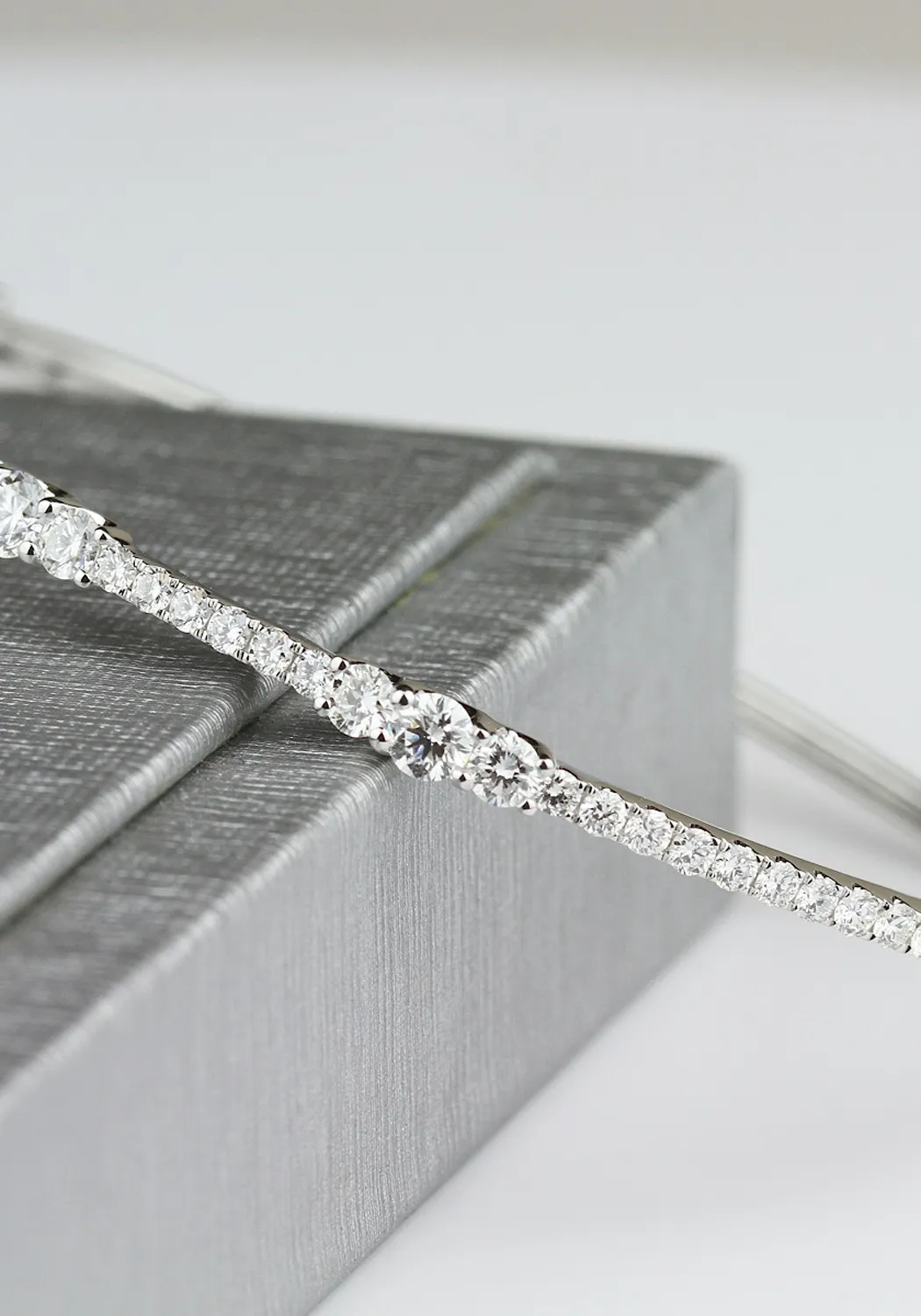 Parade Design 18KWG 3 Station Diamond Bracelet