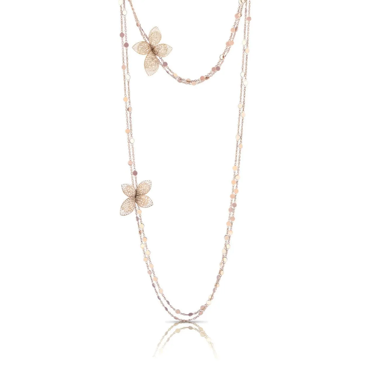 Pasquale Bruni - Giardini Segreti - Sautoir Necklace, 18k Rose Gold with Diamonds