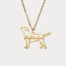 Puppy Custom Name Necklace