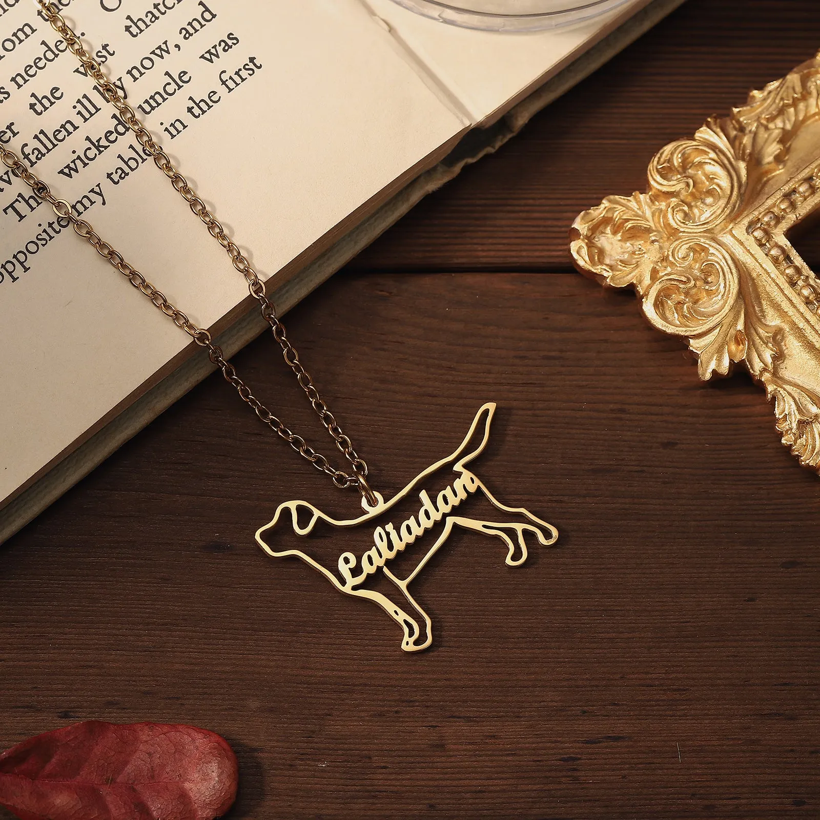 Puppy Custom Name Necklace