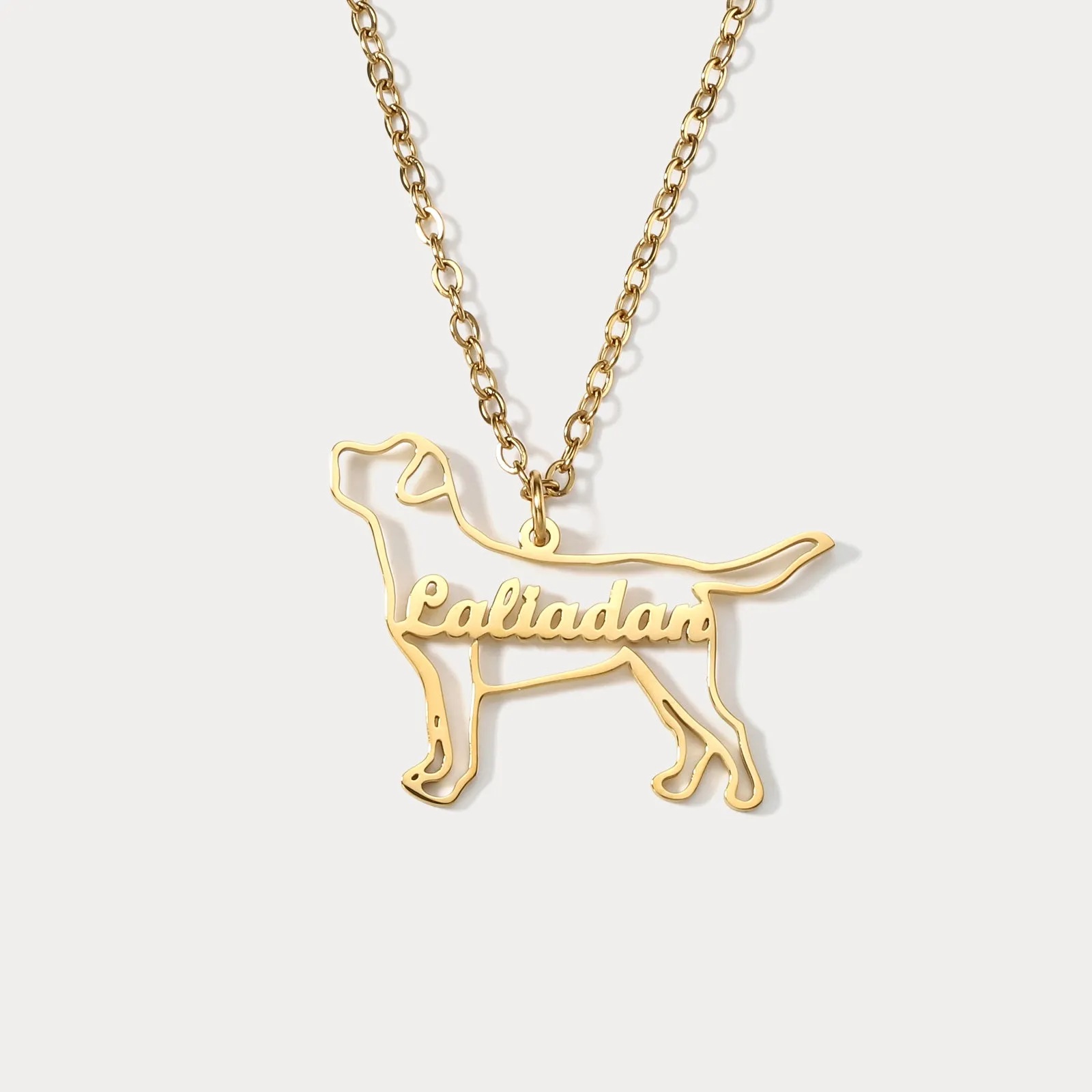 Puppy Custom Name Necklace