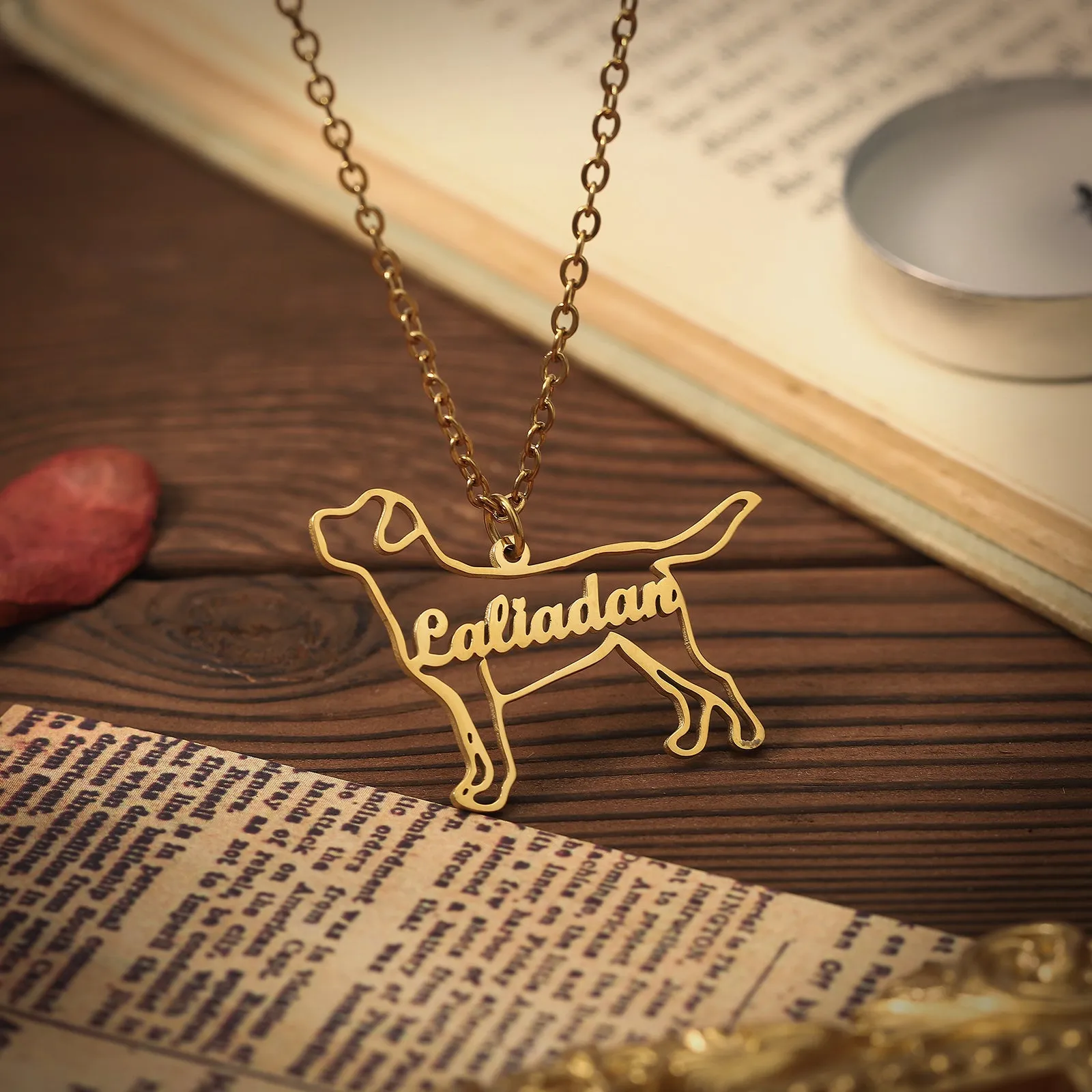 Puppy Custom Name Necklace