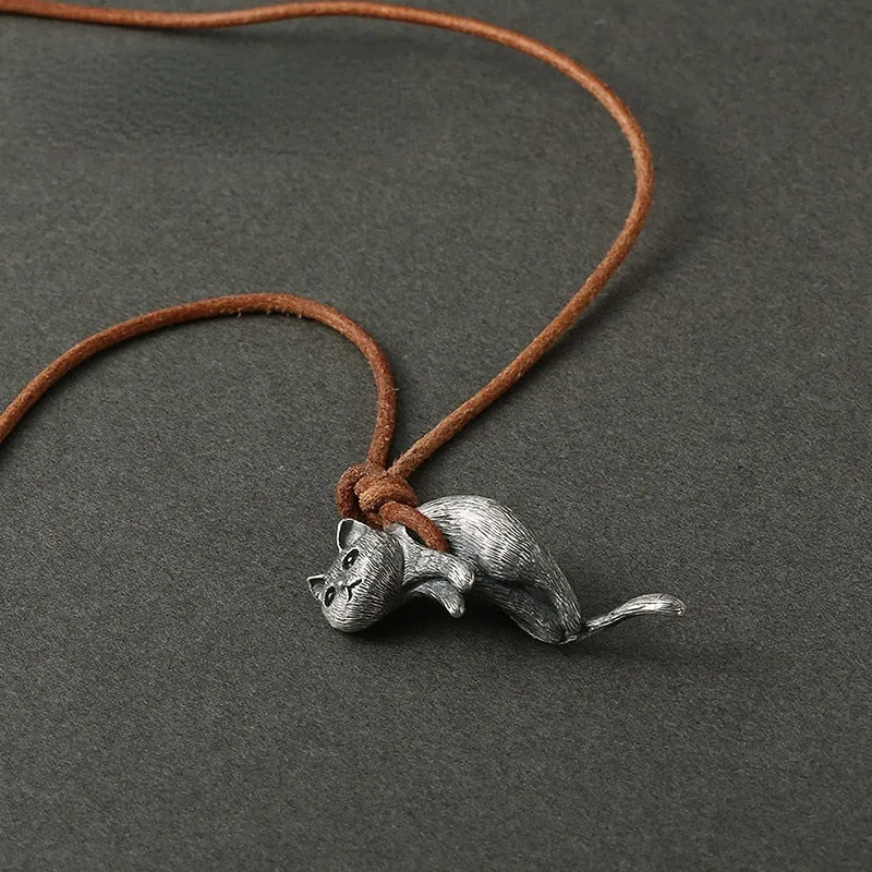 Scruffy Cat Necklace