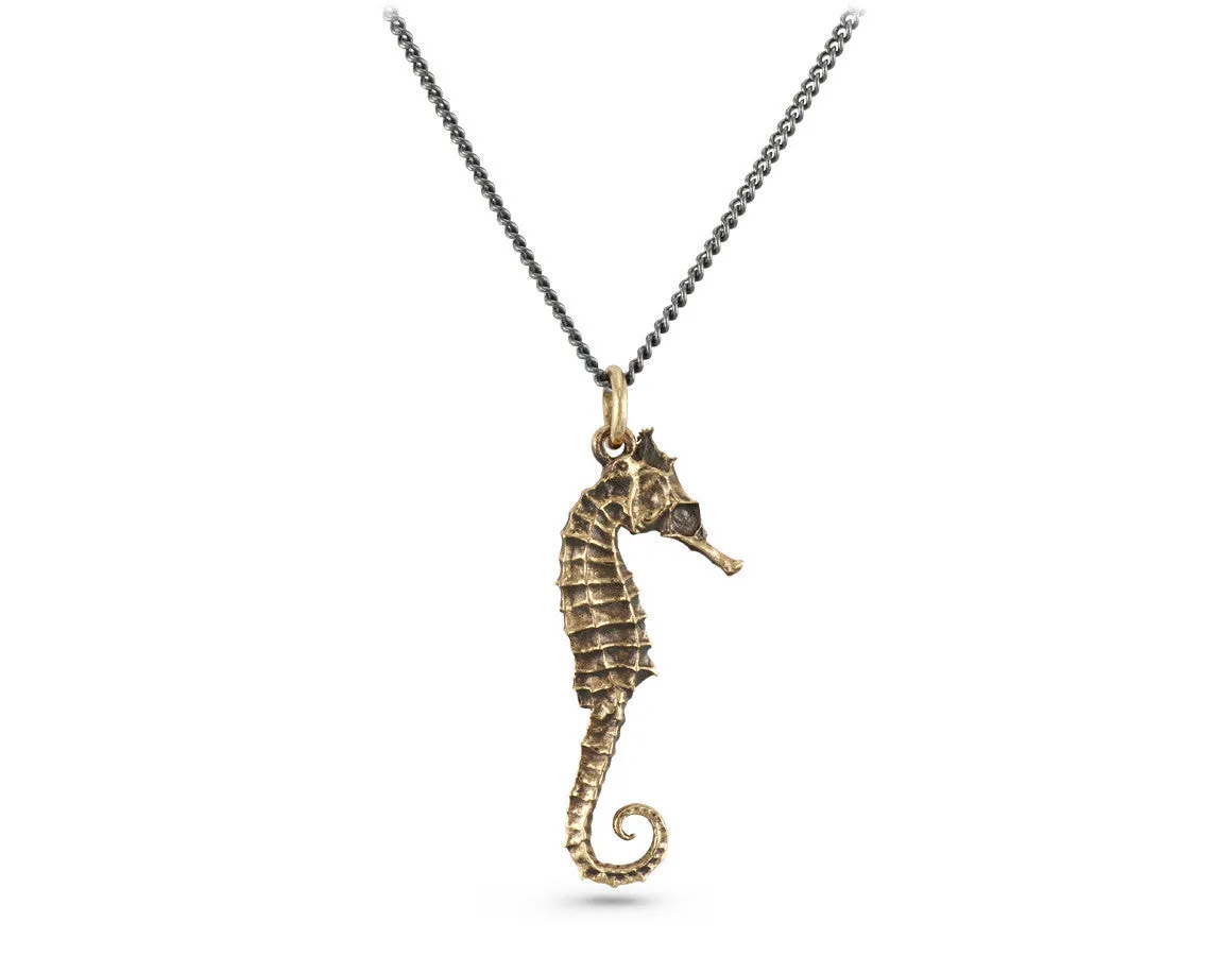 Seahorse Necklace - Bronze