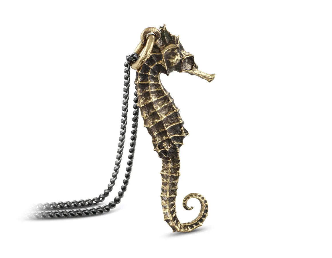 Seahorse Necklace - Bronze