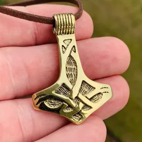 Solid Braided Mjolnir -Brass