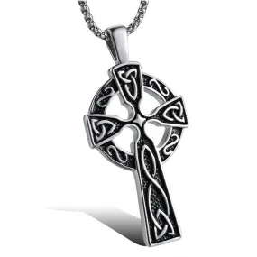 Stainless Steel Nordic Hammer Stack Triangle Necklace