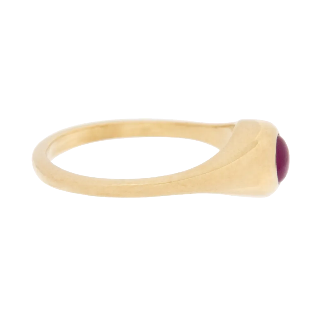 Star Ruby Mini Signet Ring