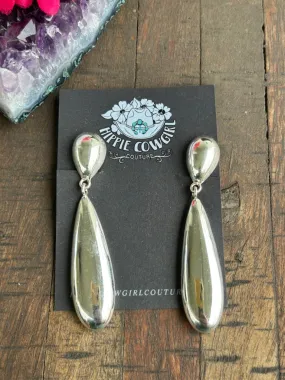 Sterling Silver "Balloon" Clip On Earrings