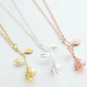 The Rose Dainty Necklace - 3 Colors Available