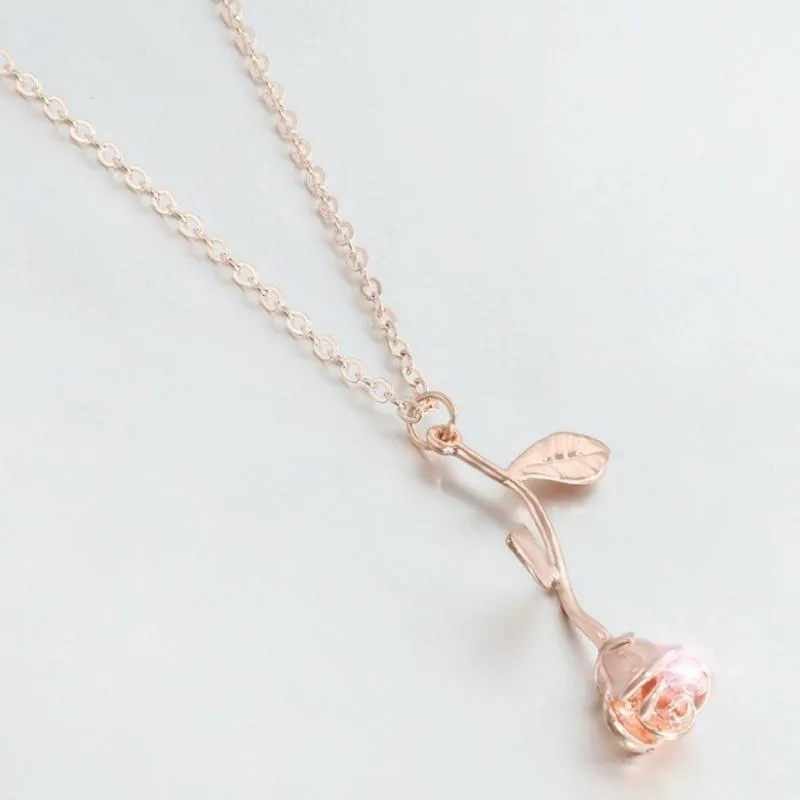 The Rose Dainty Necklace - 3 Colors Available