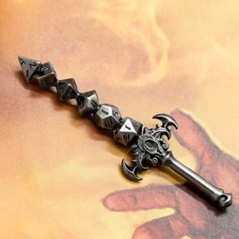 The Sword Of Probability Dice Sword Pendant