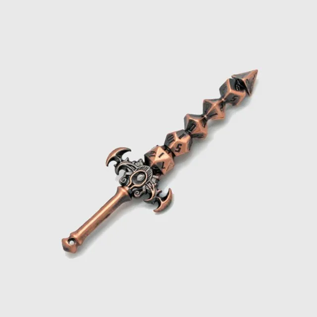 The Sword Of Probability Dice Sword Pendant