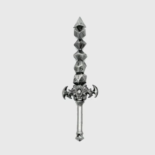 The Sword Of Probability Dice Sword Pendant