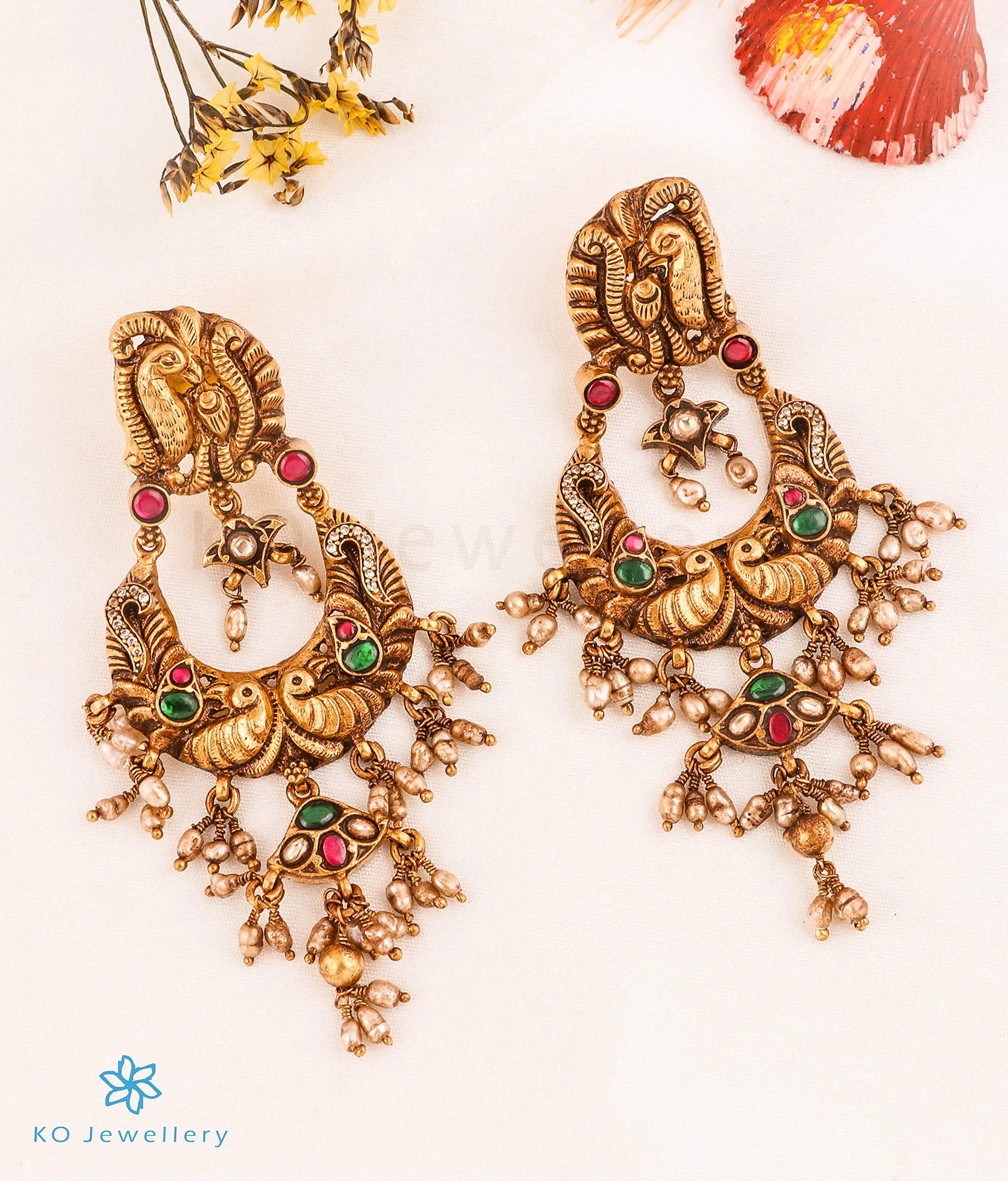 The Vanaja Silver Lakshmi Kundan-Jadau Necklace & Earrings