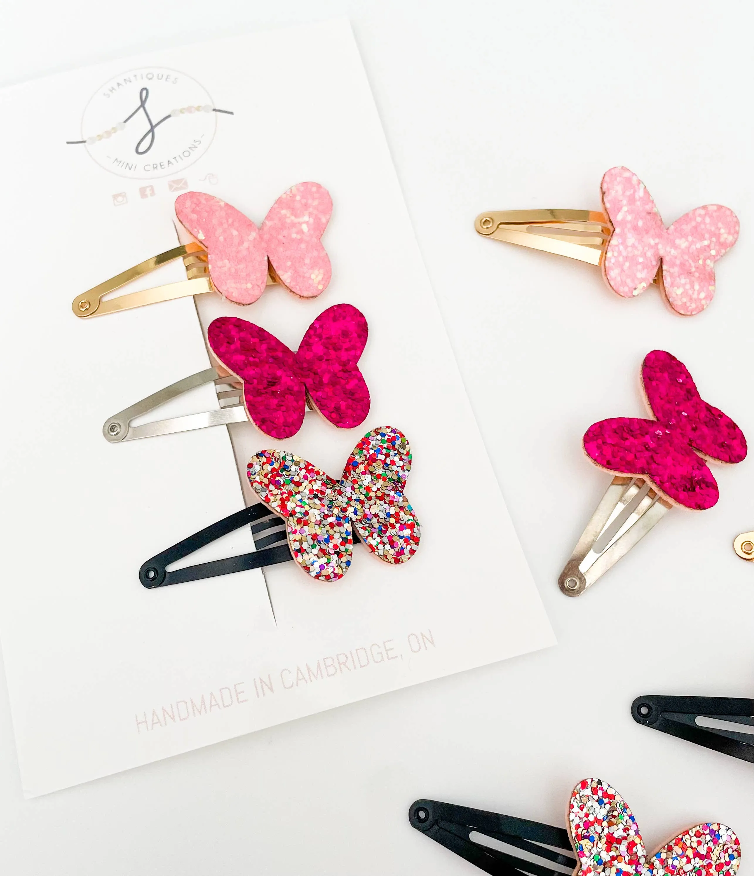 Trio Snap Clip Sets - Shimmer Butterfly