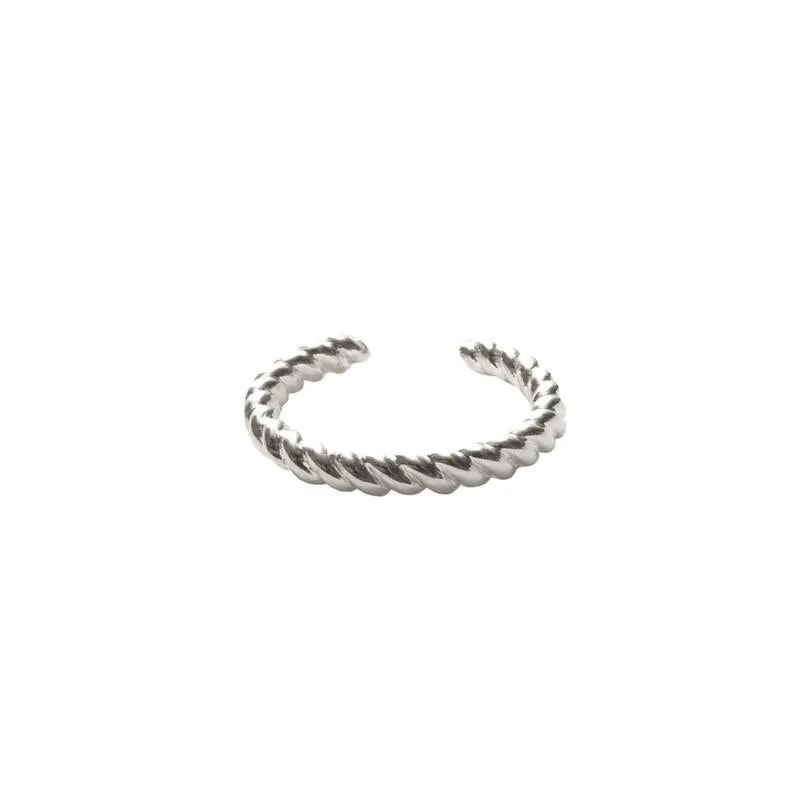 Twisted Ear-cuff in Silver