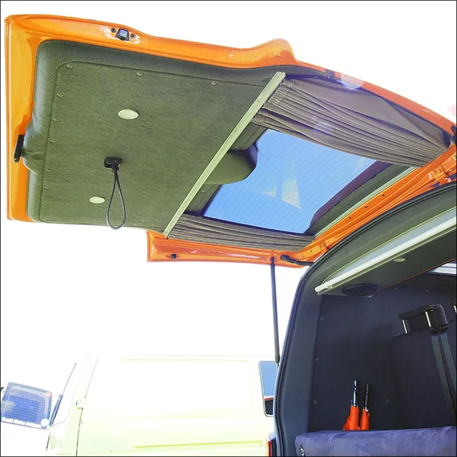 VW T6 Transporter Van Conversion Premium Curtains - Black/Grey - CREATE YOUR OWN BUNDLE! Van-X